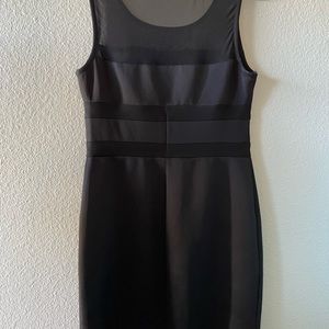 Black sleeveless mini dress with.